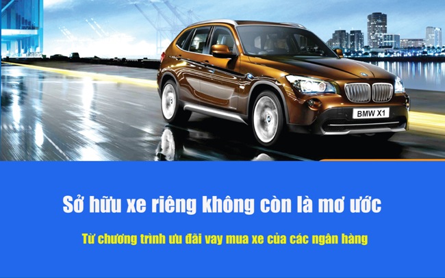 Top 4 ngân hàng cho vay mua xe lãi suất thấp nhất năm 2017